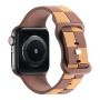 Pasek Opaska Bransoleta Silikon Krata Brązowy do Apple Watch 3 4 5 6 7 8 9 SE 38/40/41mm - 2